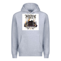 Heather Grey Watching Hour Book Club Premium Hoodie - Merry & Macabre