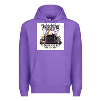 Purple Watching Hour Book Club Premium Hoodie - Merry & Macabre