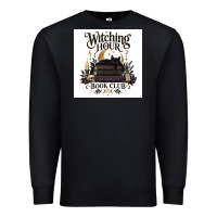 Black Watching Hour Book Club Premium Sweatshirt - Merry & Macabre