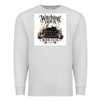 Dove Grey Watching Hour Book Club Premium Sweatshirt - Merry & Macabre