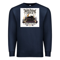 Navy Watching Hour Book Club Premium Sweatshirt - Merry & Macabre