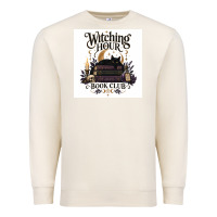 Sandshell Watching Hour Book Club Premium Sweatshirt - Merry & Macabre
