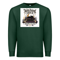 Sports Green Watching Hour Book Club Premium Sweatshirt - Merry & Macabre