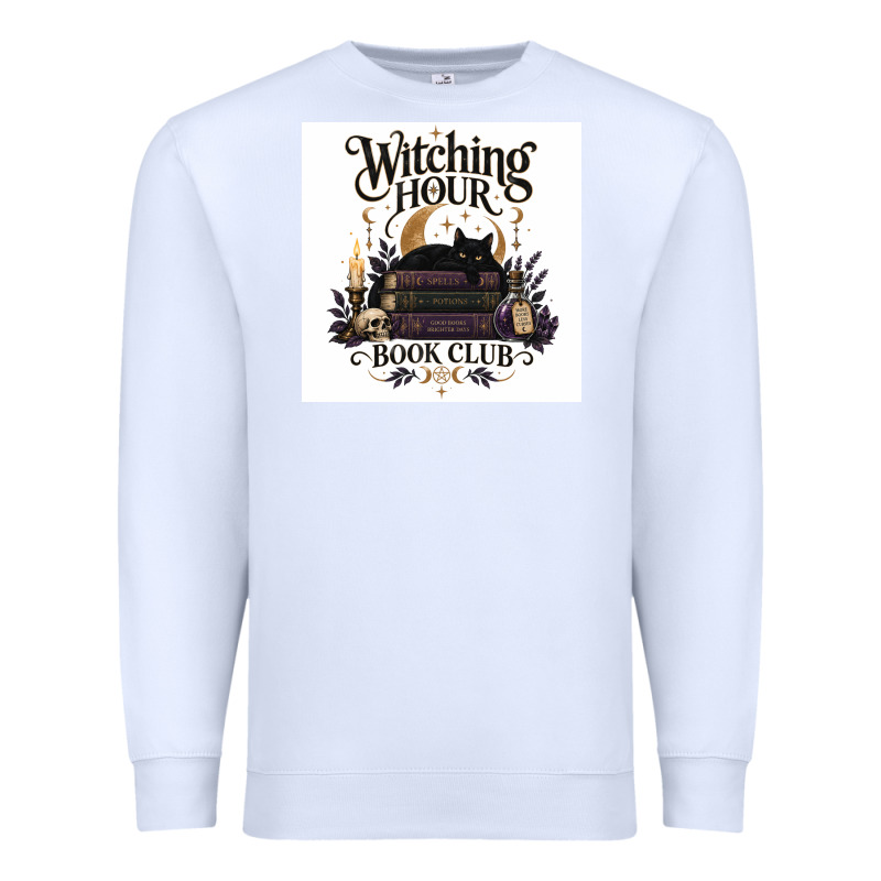 Watching Hour Book Club Premium Sweatshirt by Merry & Macabre | Teevron