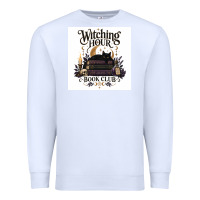 White Watching Hour Book Club Premium Sweatshirt - Merry & Macabre