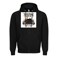 Black Watching Hour Book Club Zipper Hoodie - Merry & Macabre