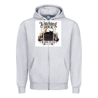 Heather Grey Watching Hour Book Club Zipper Hoodie - Merry & Macabre