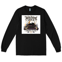 Black Watching Hour Book Club Long Sleeve Tee - Merry & Macabre