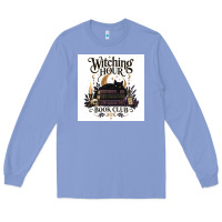 Colony Blue Watching Hour Book Club Long Sleeve Tee - Merry & Macabre