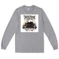 Heather Grey Watching Hour Book Club Long Sleeve Tee - Merry & Macabre