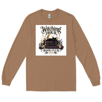 Toasted Coconut Watching Hour Book Club Long Sleeve Tee - Merry & Macabre