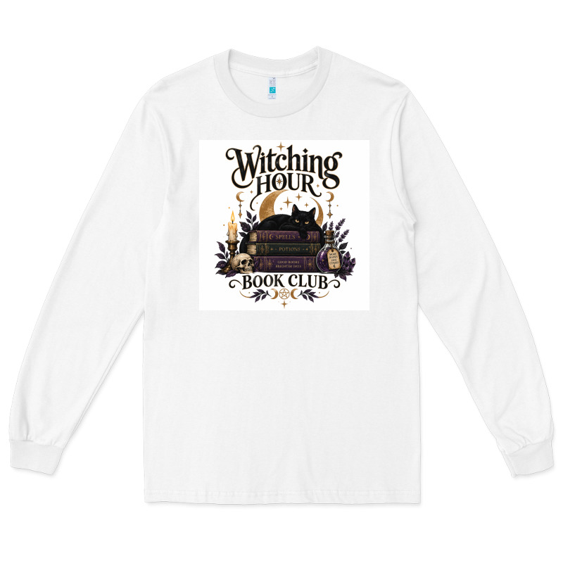 Watching Hour Book Club Long Sleeve Tee by Merry & Macabre | Teevron