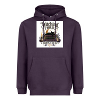Plum Watching Hour Book Club Heavyweight Hoodie - Merry & Macabre