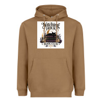 Toasted Coconut Watching Hour Book Club Heavyweight Hoodie - Merry & Macabre