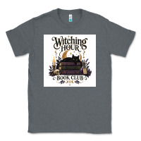 Charcoal Heather Watching Hour Book Club Classic Tee - Merry & Macabre