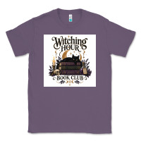 Lavender Watching Hour Book Club Classic Tee - Merry & Macabre
