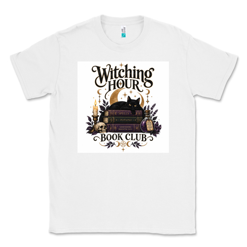 Watching Hour Book Club Classic Tee by Merry & Macabre | Teevron
