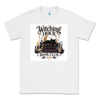 White Watching Hour Book Club Classic Tee - Merry & Macabre