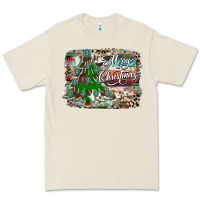 Bone merry Christmas tree western Premium Tee - CowhideDigitalArt