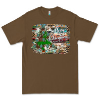 Cacao merry Christmas tree western Premium Tee - CowhideDigitalArt