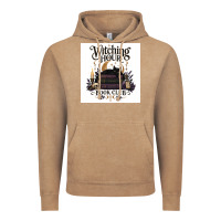 Vintage Coffee Watching Hour Book Club Vintage Hoodie - Merry & Macabre