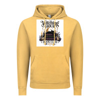 Vintage Mustard Watching Hour Book Club Vintage Hoodie - Merry & Macabre