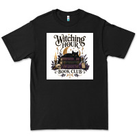 Black Watching Hour Book Club Premium Tee - Merry & Macabre