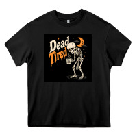 Black Dead Tired Heavy Core Tee - Merry & Macabre