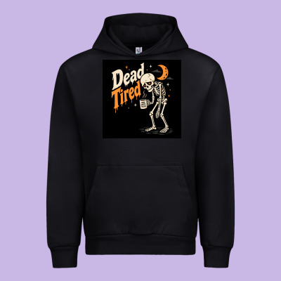 Dead Tired Urban Hoodie Designed By Merry & Macabre