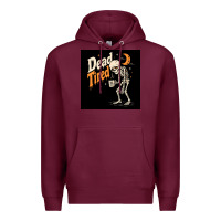 Burgundy Dead Tired Premium Hoodie - Merry & Macabre