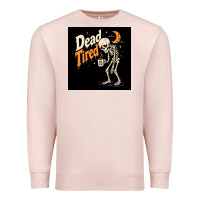Pale Pink Dead Tired Premium Sweatshirt - Merry & Macabre