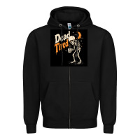 Black Dead Tired Zipper Hoodie - Merry & Macabre