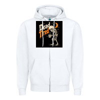 White Dead Tired Zipper Hoodie - Merry & Macabre