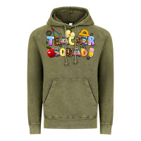 Vintage Olive teacher squad Vintage Hoodie - AdoDesignShop