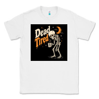 White Dead Tired Classic Tee - Merry & Macabre
