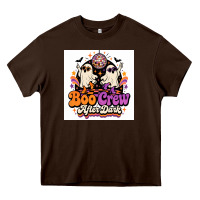 Chocolate Brown spooky disco vibes Heavy Core Tee - Merry & Macabre