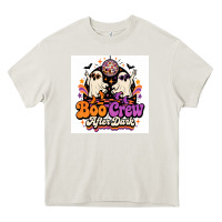 Cream spooky disco vibes Heavy Core Tee - Merry & Macabre