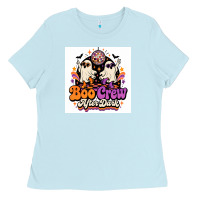 Baby Blue spooky disco vibes Ladies Tee - Merry & Macabre