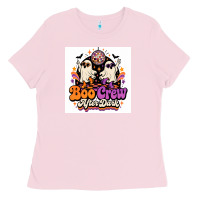 Bubblegum Pink spooky disco vibes Ladies Tee - Merry & Macabre