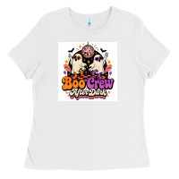 White spooky disco vibes Ladies Tee - Merry & Macabre