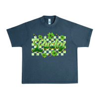 Midnight Navy checkered lucky Urban Heavy Tee - Artiststas
