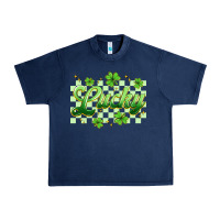 Navy checkered lucky Urban Heavy Tee - Artiststas