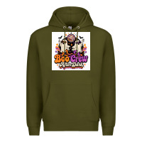 Army Green spooky disco vibes Premium Hoodie - Merry & Macabre