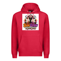 Cardinal spooky disco vibes Premium Hoodie - Merry & Macabre