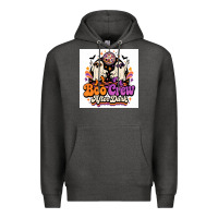 Charcoal Heather spooky disco vibes Premium Hoodie - Merry & Macabre