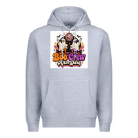 Heather Grey spooky disco vibes Premium Hoodie - Merry & Macabre