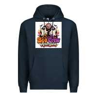 Navy spooky disco vibes Premium Hoodie - Merry & Macabre