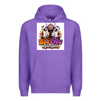 Purple spooky disco vibes Premium Hoodie - Merry & Macabre