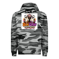 Slate Camo spooky disco vibes Premium Hoodie - Merry & Macabre