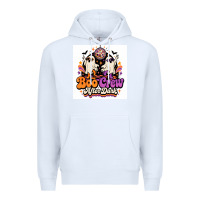 White spooky disco vibes Premium Hoodie - Merry & Macabre